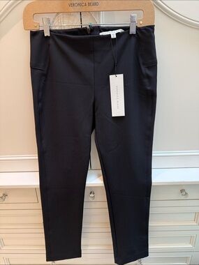 Veronica Beard Black Straight-Leg Pants
